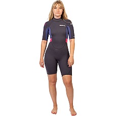 Гидрокостюм Gul Womens Response Natur 3/2Mm Shorty 2026 - Серый/Синий Re3318