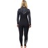 Гидрокостюм Gul Womens Flexor Yulex 3/2Mm С Потайной Молнией На Груди, Модель 2026, Черный/Пальмовый
