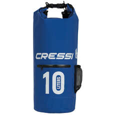 Рюкзак Cressi Dry Bag С Карманом На Молнии - 10 Л - Синий