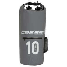 Рюкзак Cressi Dry Bag С Карманом На Молнии - 10 Л - Серый