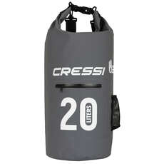 Рюкзак Cressi Dry Bag С Карманом На Молнии - 20 Л - Серый