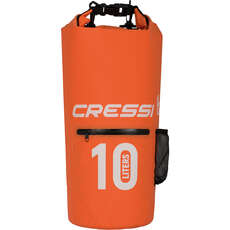 Рюкзак Cressi Dry Bag С Карманом На Молнии - 10 Л - Оранжевый