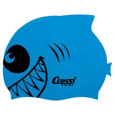 Cressi Kids Shark Силиконовая Шапочка Для Плавания - Голубой