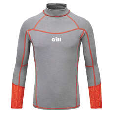 Gill Junior Eco Long Sleeve Rash Vest  - Серый Меланж 5025J