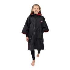 Gul Junior Evo Robe Водонепроницаемое Пеленальное Пончо С Капюшоном - Черный/красный