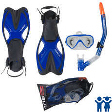 Gul Tarpon Junior Mask / Snorkel / Fin Set - Синий / Черный