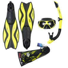 Gul Tarpon Mask / Snorkel / Fin Set - Желтый / Черный