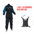 Gul Hydro Kite Stretch U-Zip Сухой Гидрокостюм 2015 - Con Zip & Бесплатный Гидропак