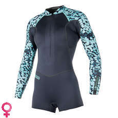 Mystic Womens Diva 3/2 Мм Longarm Спереди На Молнии Коротышка - Серый