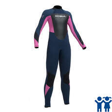 Gul Junior Response 5 / 3Mm Bz Гидрокостюм С Завязанными Глазами, - Темно-Синий / Розовый Gul Junior Response 5 / 3Mm Bz Гидрокостюм С Завязанными Глазами, - Темно-Синий / Розовый