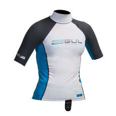 Gul Junior С Коротким Рукавом Rashguard  - Белый / Синий