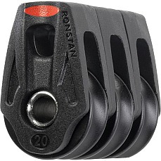 Ronstan 20-мм орбитальный шарикоподшипниковый блок крепежной головки - Тройной RF25309