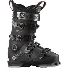 Лыжные Ботинки Женщины Salomon S / Max 100 On Piste  - Black / Rose Gold