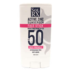 Solrx Active Zinc Spf50 + Водостойкий Солнцезащитный Крем Для Лица - 14,2 Г