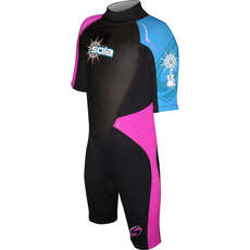 Sola Girls Storm 3 / 2Mm Shorty Wetsuit  - Розовый / Бирюзовый A1103