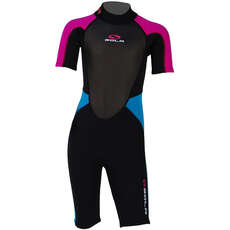 Sola Girls Storm 3 / 2Mm Shorty Wetsuit  - Розовый / Бирюзовый A1723