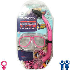 Тайфун Pro Mask & Snorkel Set - Подросток / Дамы - Розовый Тайфун Pro Mask & Snorkel Set - Подросток / Дамы - Розовый