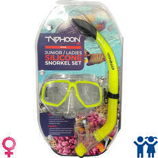Тайфун Pro Mask & Snorkel Set - Подросток / Дамы - Желтый