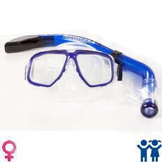 Тайфун Pro Mask & Snorkel Set - Подросток / Дамы - Синий
