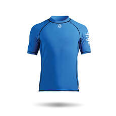 Жик Mens С Коротким Рукавом Spandex Rash Vest / Guard - Голубой