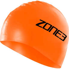Силиконовая Шапочка Для Плавания Zone3 - Ярко-Оранжевый
