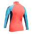 Gul Junior Flatlock Rashguard С Длинным Рукавом - Коралловый / Бирюзовый