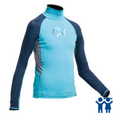 Gul Junior Flatlock Rashguard С Длинным Рукавом - Бирюзовый / Темно-Синий Gul Junior Flatlock Rashguard С Длинным Рукавом - Бирюзовый / Темно-Синий