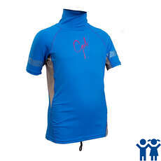 Gul Junior Girls С Коротким Рукавом Rashvest - Синий / Серебристый Gul Junior Girls С Коротким Рукавом Rashvest - Синий / Серебристый