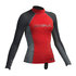 Gul Junior Rashguard С Длинным Рукавом - Красный / Темно-Серый