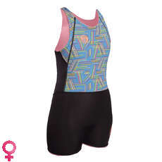Gul Ladies Surflite Короткий Гидрокостюм Джейн С Короткими Рукавами 3 Мм - Цвет Черный / Линии