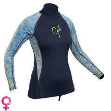 Gul Ladies Swami Rashvest С Длинным Рукавом - Темно-Синий / Линии Gul Ladies Swami Rashvest С Длинным Рукавом - Темно-Синий / Линии