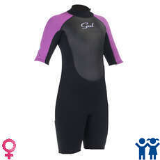 Gul Junior Girls Response 3 / 2Mm Летний Коротышка Гидрокостюм 2023- Черный / Ирис Gul Junior Girls Response 3 / 2Mm Летний Коротышка Гидрокостюм 2023- Черный / Ирис