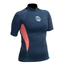 Gul Womens Swami F / L Rashguard С Коротким Рукавом - Темно-Синий / Коралловый