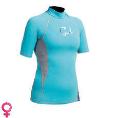 Gul Womens Swami F / L Rashguard С Коротким Рукавом - Бирюзовый / Мраморный