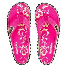 Gumbies Women Islander Вьетнамки - Розовый Гибискус