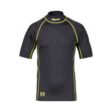 Musto Sunblock Rash Guard С Коротким Рукавом - Черный