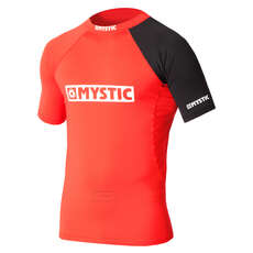 Mystic Chest Logo Rash Жилет С Короткими Рукавами - Красный
