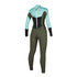 Мистик Женская Звезда 5 / 3Mm Back-Zip Полный Гидрокостюм - Мятно-Зеленый