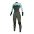 Мистик Женская Звезда 5 / 3Mm Back-Zip Полный Гидрокостюм - Мятно-Зеленый
