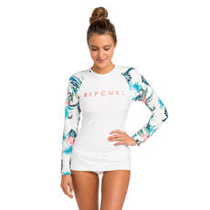 Rip Curl Женская Футболка С Длинным Рукавом Cloud Breaked Uv401 - Цвет Белый Rip Curl Женская Футболка С Длинным Рукавом Cloud Breaked Uv401 - Цвет Белый